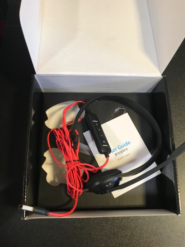 Photo 1 of Bluetooth Headset, Wireless Headset with Microphone Noise Canceling, On-Ear Headphones with Charging Base & USB Dongle, V5.0 Dual Connect Handsfree for Work/Call Center/Teams/PC/Laptop Black Glossy