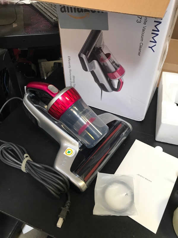 Photo 3 of Jimmy WB73 Mattress Vacuum Cleaner, Pet Hair Vacuum, Bed Vacuum with UV & Ultrasonic, Strong Suction, Dust Recognition and Anti-allergen (WB73, Corded)