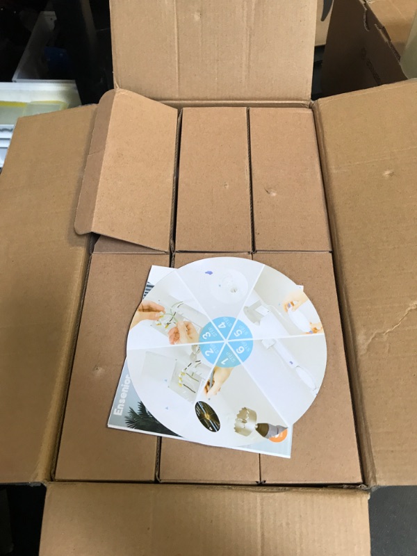 Photo 1 of Ensenior 12 Pack 6 Inch Ultra-Thin LED Recessed Light with Junction Box, 2700K/3000K/3500K/4000K/5000K Selectable, 12W 110W Eqv, Dimmable, 1050LM High Brightness - ETL and Energy Star Certified 6 inch 5000k/4000k/3500k/3000k/2700k - 5cct White