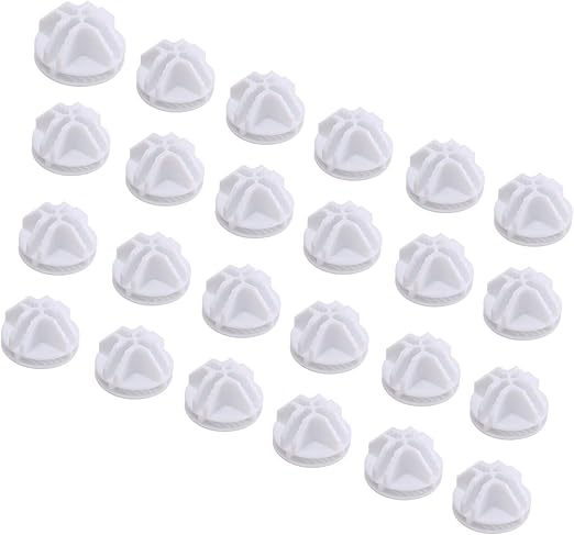 Photo 1 of C and AHOME 24pcs Wire Cube Plastic Connectors for Cube Storage Modular Closet Organizer and Metal Grid Shelving Unit white