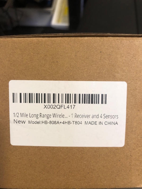 Photo 3 of 1/2 Mile Long Range Wireless Driveway Alarm Outdoor Weather Resistant Motion Sensor&Detector-Home&Office DIY Security Alert System-Monitor&Protect Outdoor/Indoor Property - 1 Receiver and 4 Sensors
