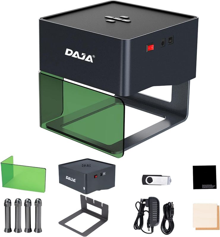 Photo 1 of DAJA DJ6 Pro Laser Engraver with Higher Columns Portable Laser Engraving Machine Kits for DIY Supports Win/Mobile System/Offline Laser Cutter (Working area 3.15 * 3.15 inches)
