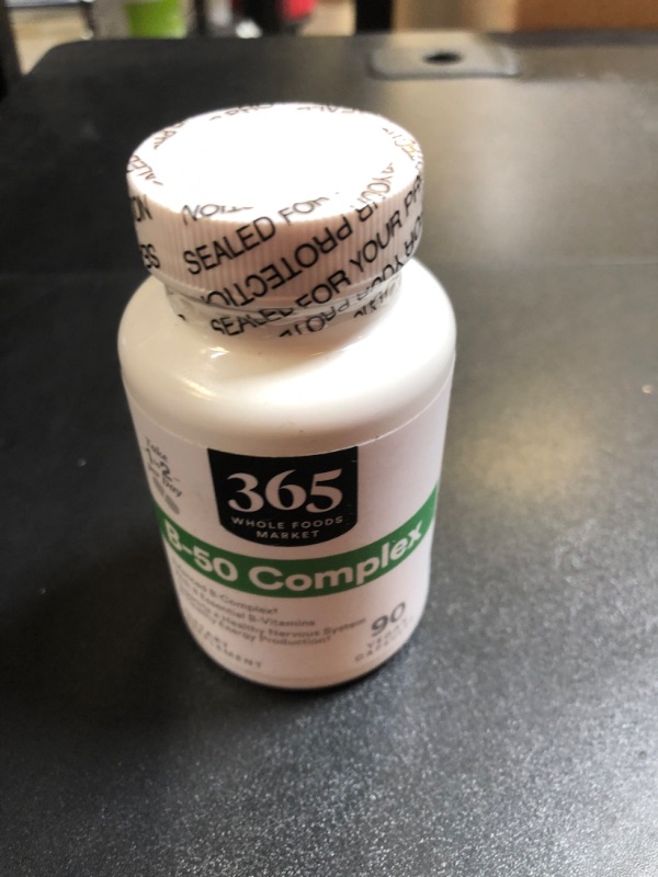 Photo 1 of 365 by WFM Vitamin B50 Complex 90 Veg Capsules (BB 03/2026)
