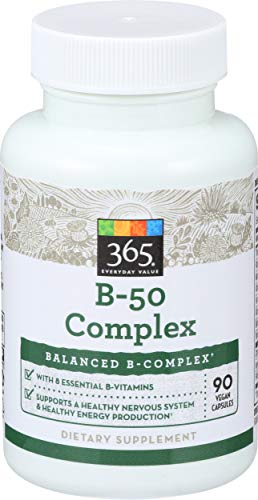 Photo 1 of 365 by WFM Vitamin B50 Complex 90 Veg Capsules (BB 03/2026)
