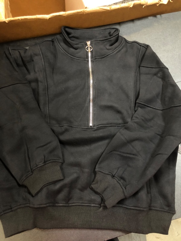 Photo 1 of Black Half Zip Sweater Small 