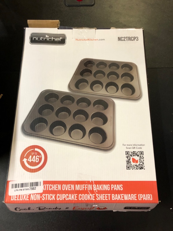 Photo 3 of 1 PCK Nutrichef Nutrichef Nc2trcp3 Non-stick Carbon Steel Muffin Pan