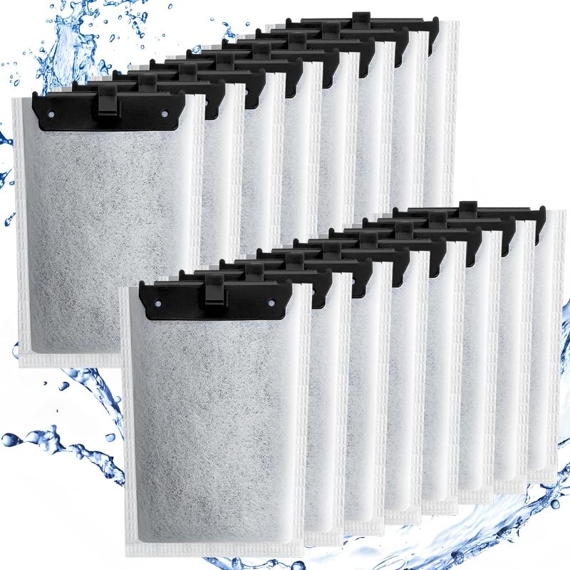 Photo 1 of 16 Pack Medium Filter Cartridges for Tetra Whisper Power Filter 5-10 Gallons, Replacement Aquarium Filter Cartridge for TetraFauna ReptoFilter 90 GPH and Tetra Whisper Bio-Bag Filters 10i/IQ10/PF10
