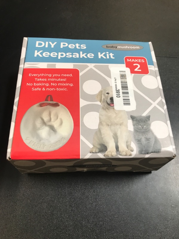 Photo 1 of Ultimate Pawprint Keepsake Kit (Makes 2) - Paw Print Christmas Ornament w/ Bonus Personalization Tool & Display Stands! For Dogs, Cats & Pets. Non-toxic. Clay Air-Dries Soft, Light & Uncrackable.
