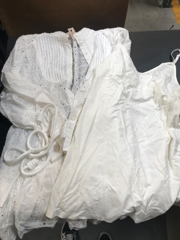 Photo 1 of White Dress With Slip Dress XXL 