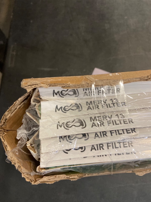 Photo 3 of 10x20x1 Air Filter (6-PACK) | MERV 13 | MOAJ Elite Bacterial & Viral Defense | BASED IN USA | Pleated Replacement Air Filters for AC & Furnace Applications | Actual Dimensions: 9.70” x 19.70” x 0.75”