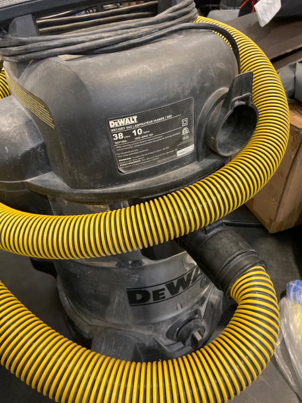 Photo 4 of  DeWALT 10 Gallon Stainless Steel Wet/Dry Vac.