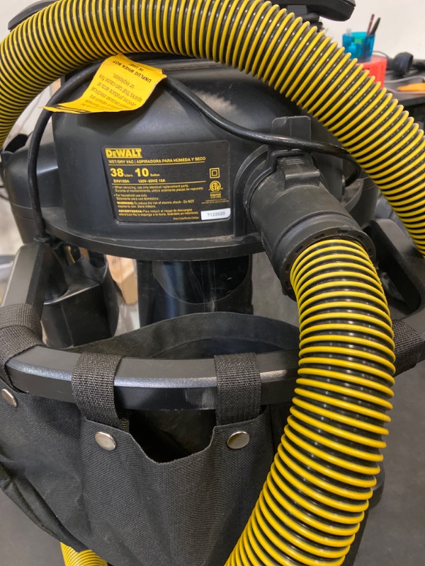 Photo 3 of  DeWALT 10 Gallon Stainless Steel Wet/Dry Vac.