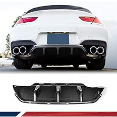 Photo 1 of F06 Carbon Fiber Rear Diffuser fits for BMW F06 F12 F13 M6 2 Door 4 Door 2013-2018 Bumper Cover Lower Lip Spoiler Valance Protector Rear Spoiler Body Kits Factory Outlet.