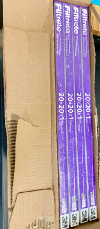Photo 1 of Filtrete Allergen Bacteria and Virus Air Filter 1500 MPR Box of 4.