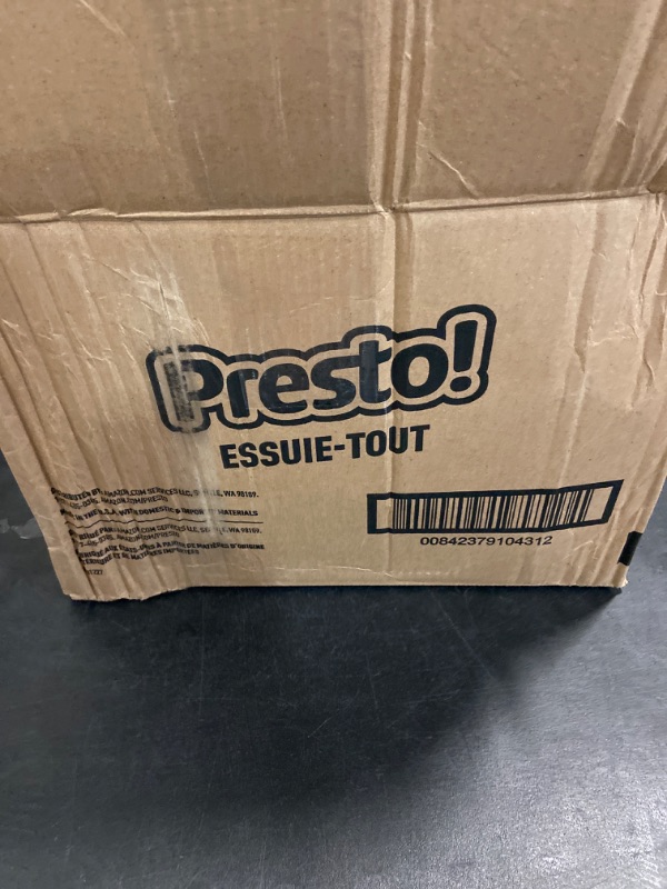 Photo 3 of Amazon Brand - Presto! Flex-a-Size Paper Towels, 158 Sheet Huge roll, 6 Rolls, Equivalent to 19 Regular Rolls, White 158 sheet (Pack of 6) White