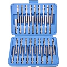 Photo 1 of 36 Piece 3" Long Screwdriver Bit Set Hex, Pozi, Torx, Tamperproof 1/4" Hex Shank.