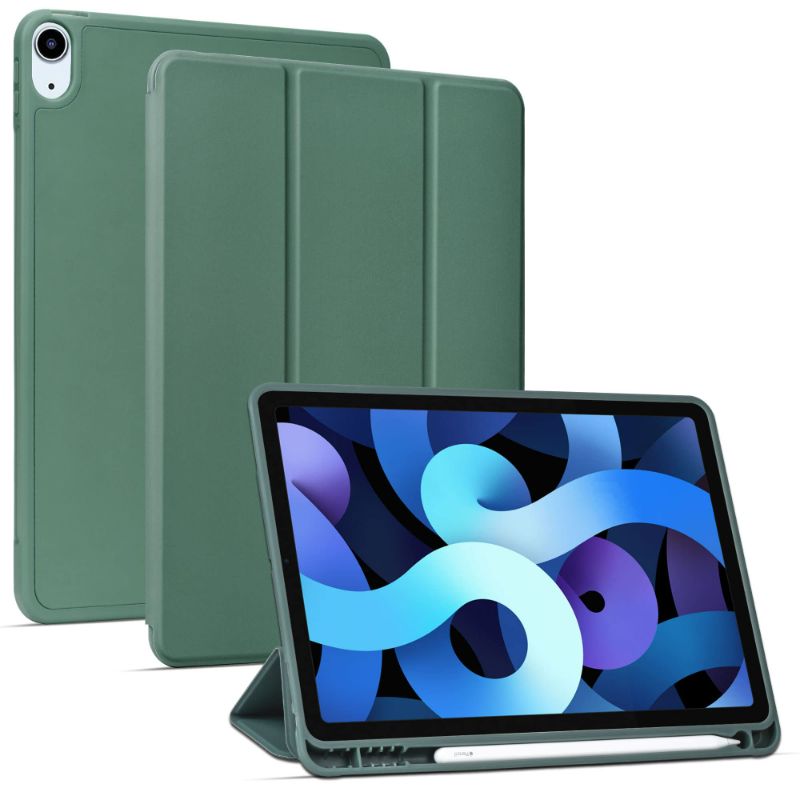 Photo 1 of Arae for iPad Air 6th Generation Case 11 inch 2024, iPad Air 5th / iPad Air 4th Generation case 10.9 inch,Trifold Kickstand Smart Cover Auto Wake with Pencil Holder,Green