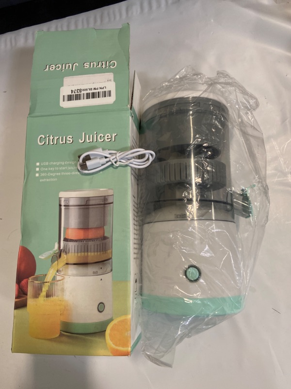 Photo 2 of Electric Citrus Juicer, Citrus Juicer with USB Cable, Easy to Clean Portable Juicer for Fresh Orange Juice, Squeeze Orange, Lemon, Kiwi and Grapefruit Juice