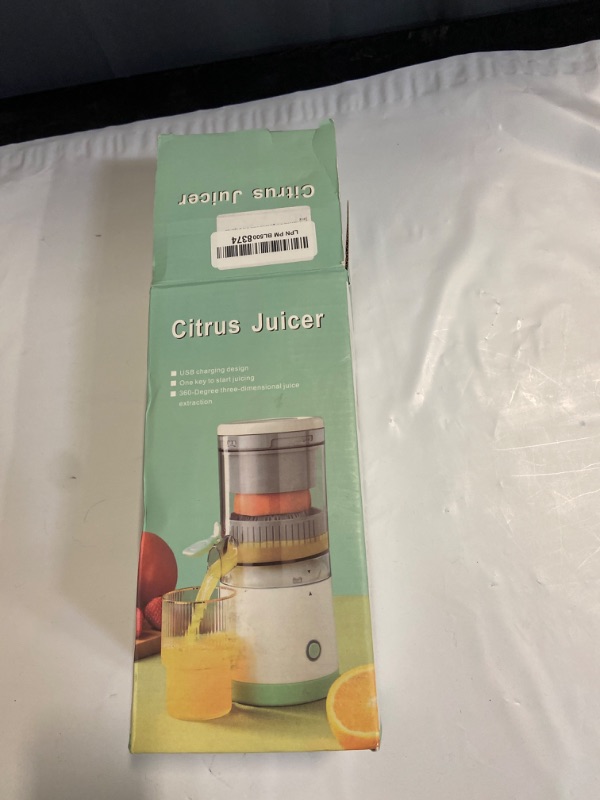 Photo 3 of Electric Citrus Juicer, Citrus Juicer with USB Cable, Easy to Clean Portable Juicer for Fresh Orange Juice, Squeeze Orange, Lemon, Kiwi and Grapefruit Juice