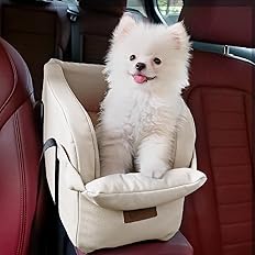 Photo 1 of Dog Car Seat Centre Console Dog Booster Dog Car Seat Small Dog Cat Booster Seat for Dogs Cats Pets Up to 22lbs