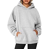 Photo 1 of XS Trendy Queen Womens Oversized Hoodies Fleece Sweatshirts Long Sleeve Sweaters Pullover Fall Outfits with Pocket