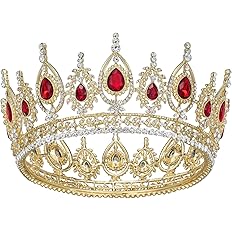 Photo 1 of SWEETV Royal Queen Crown, Wedding Tiara for Bride, Rhinestone Tiaras and Crowns for Women, Costume Headpiece for Birthday Cosplay Party Celebration.
See photos.