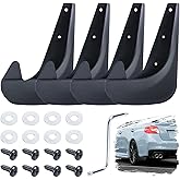 Photo 1 of 4PCS Car Mud Flaps, Mud Guard, Fender Guard, Splash Guard, Front & Rear Side Mud Guard, Wheel & Tire Splash Guards, Fender Against Sewage, Mud, Dust, Snow, No Drilling Mudguards Universal for Most Car