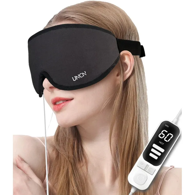 Photo 1 of Electric Heated Eye Mask for Dry Eyes, Relieving Some Eye Problems, Such as Blepharitis, Puffy & Dry Eyes, Dark Circles, & More, 3 heat levels and 4 timer settings(15, 30, 45, 60mins), Washable Cover 