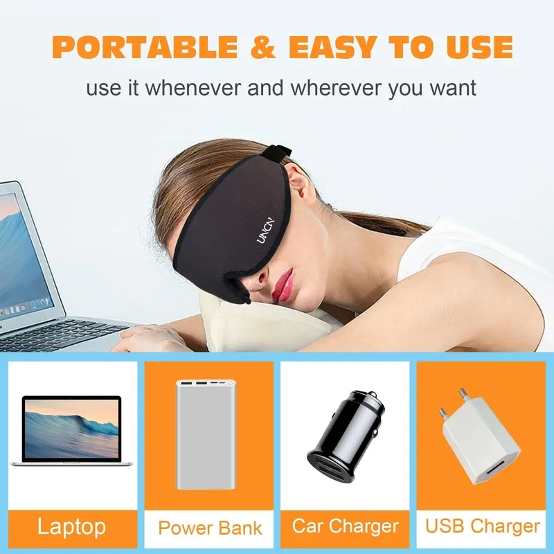 Photo 6 of Electric Heated Eye Mask for Dry Eyes, Relieving Some Eye Problems, Such as Blepharitis, Puffy & Dry Eyes, Dark Circles, & More, 3 heat levels and 4 timer settings(15, 30, 45, 60mins), Washable Cover 