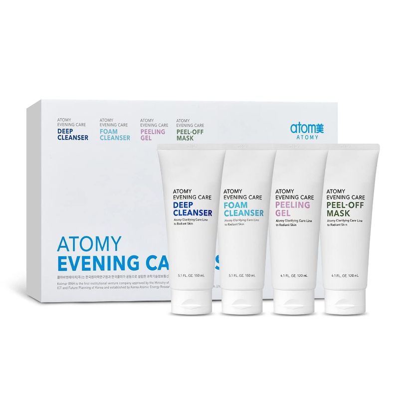 Photo 1 of ATOMY Evening Care 4 Set/DEEP CLEANSER/FOAM CLEANSER/PEELING GEL/PEEL-OFF MASK