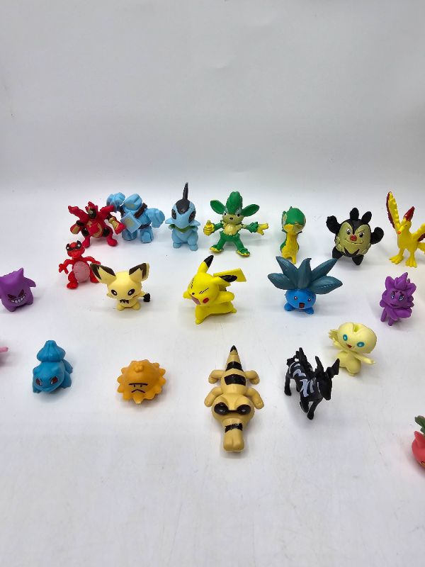 Photo 6 of 23 Pc Miniature Vintage Pokémon Figurines 