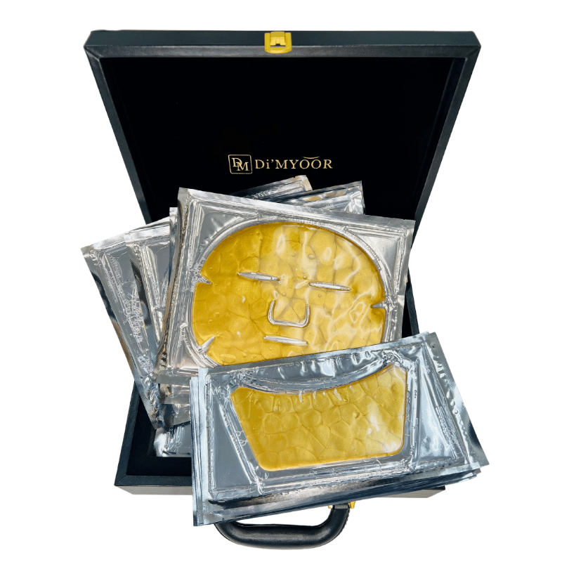 Photo 2 of 24K Gold Face & Neck Deep Tissue Mask Rejuvenates Nourishes Revitalizes Detoxifies & Replenishes Deep In Skin To Repair Visible Signs Of Aging Helps Lymphatic Draining Reverses Oxidation Damage Improves Blood Circulation Bringing Back Natural Glow Acceler