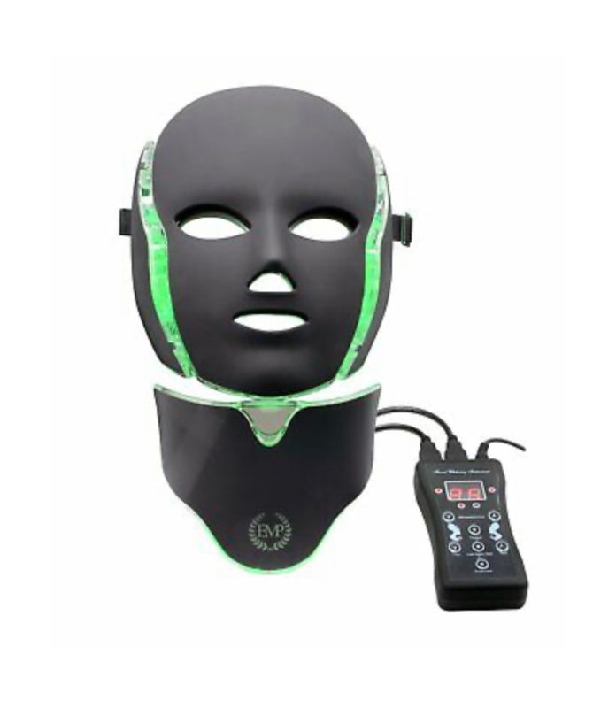 Photo 1 of Face and Neck Led Mask with Biotechnology Non-Invasive Anti-Aging Device 3 LED Lights, Infrared, and EMS Tech Collagen Growth Combats Unwanted Lines and Wrinkles Balance Color Pigment Improves Healing Time in Skin New