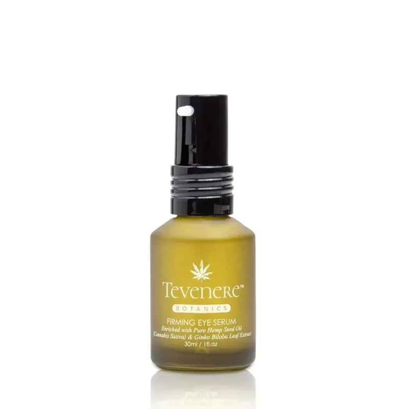 Photo 1 of Firming Eye Serum Works For All Skin Types Gives A Refreshed & Lifted Look With Hemp Seed Oil Green Tea Marigold Aloe Ginkgo Leaf Vitamin C Sodium Hyaluronate Peptides & Glycerin Reducing & Removing Crows Feet Fine Lines Wrinkles Sagging Skin Dark Circles