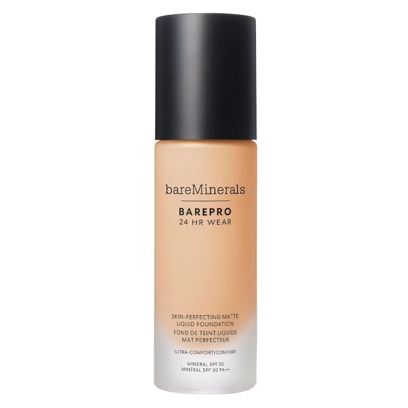 Photo 1 of Bareminerals Barepro 24HR Wear Matte Liquid Foundation Mineral SPF 20, Full Coverage Foundation Makeup for Mature Skin, Oil-Free, Vegan, New