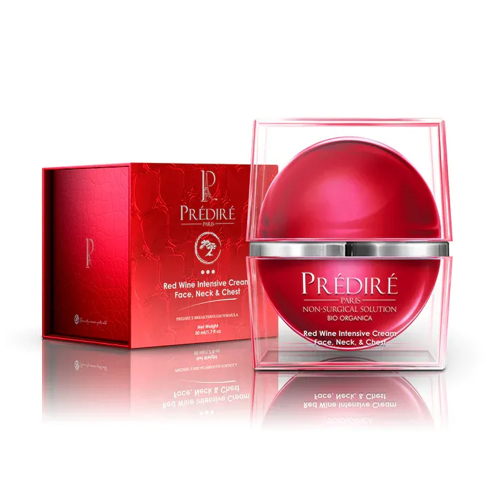 Photo 3 of Red Wine Intensive Cream Works On Face Neck & Chest Correcting Tones Reducing Wrinkles Healing Acne Scars Tightening Anti Aging Smoothing Brightening & Hydrating With Grape Stem Spinosa Kernel Oil Collagen Retinol & Many More New