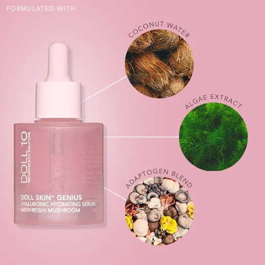 Photo 1 of Hyaluronic & Reishi Mushroom Repairing Serum Hydrates & Detoxifies Reduces Redness Premature Aging & Fine Lines Helps With Allergic Reactions Irritations Bug Bite Dermatitis & Skin Conditions New