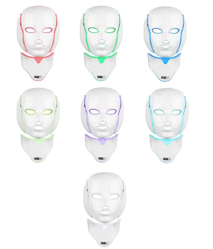 Photo 1 of 7 Modes DermaJet Non- Invasive Beauty Mask Brightens Skin to Reducing Wrinkles &Tightens with Electromagnetic Metals Activate the Muscles of the Face Creating Pressure Resulting in Tightening Effect with LED Light Therapy New 