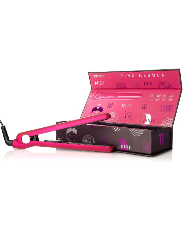 Photo 1 of Pink Midi 0.75" Hybrid Straightener with Far Infrared Tech New