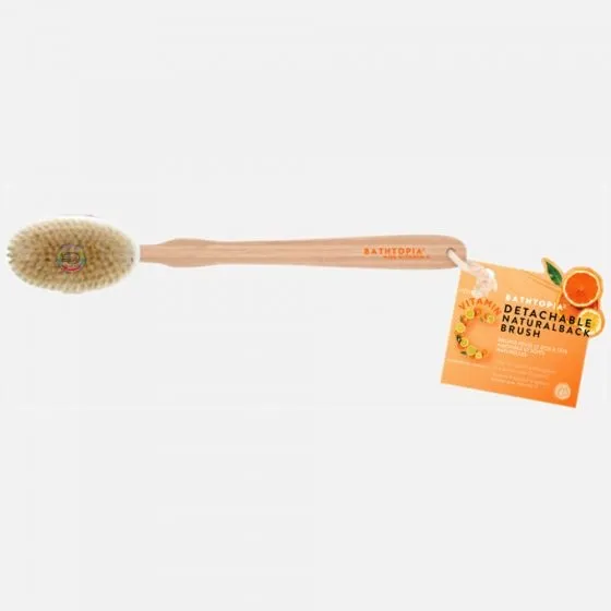 Photo 2 of Bathtopia Detachable Natural Vitamin C Infused Back Brush 2.75" x 1.5" x 16.5" New