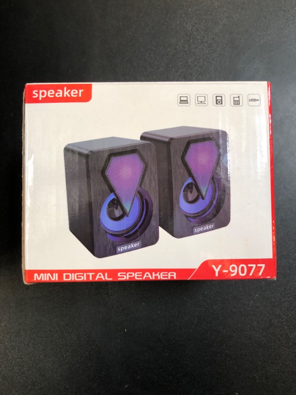 Photo 3 of Set of 2 Y-9077 MultiMedia Mini Digital Speakers
