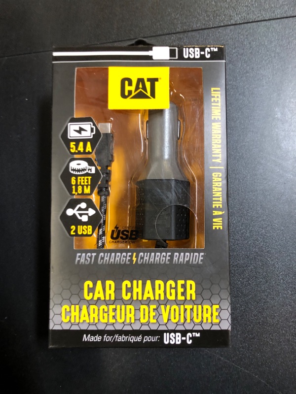 Photo 2 of Cat USB Car Charger,Charges Up To 3 Devices CAT-CLA2-M
