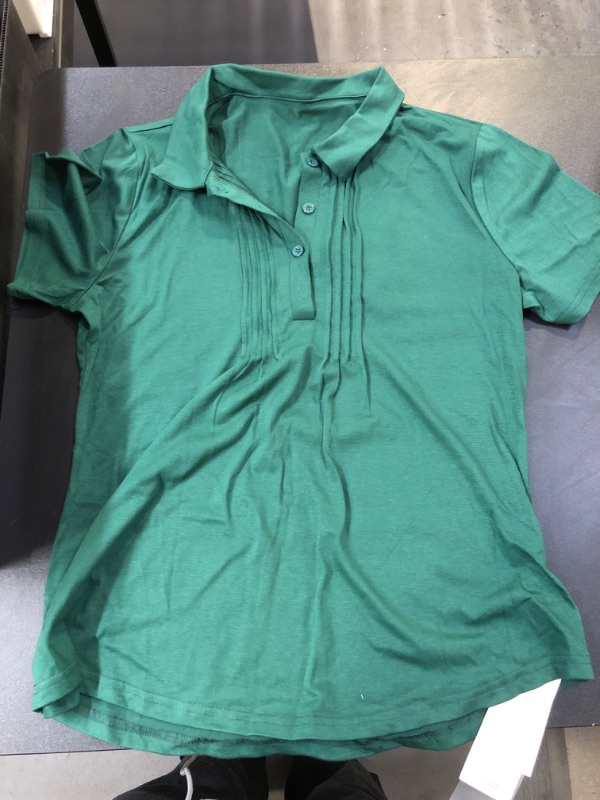 Photo 1 of Women's Green Polo Shirt Large 