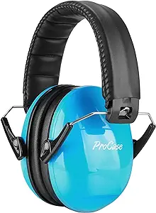 Photo 1 of ProCase Kids Ear Protection, 21NRR Noise Cancelling Headphones for Kids Hearing Protection Safety Earmuffs for Autism, Sport Games, Concerts, Fireworks -Blue
