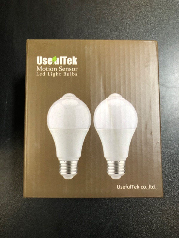 Photo 3 of USEFULTEK LED Motion Sensor Light Bulbs-PIR Infrared Motion Sensor Outdoor Light Bulbs,Auto on/Off LED Security Smart Bulbs,12W(100W Equivalent),E26 Base,(2 Pack)
