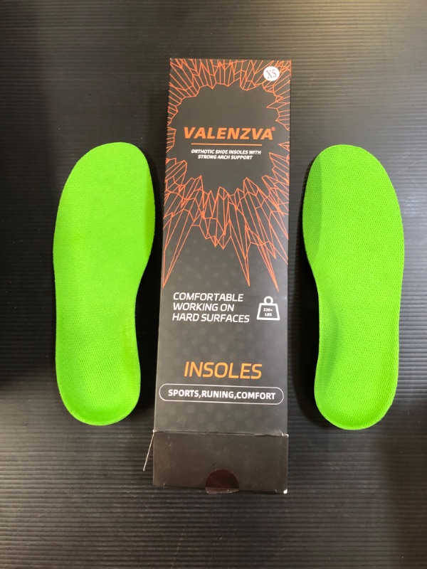 Photo 2 of Plantar Fasciitis Insoles|Arch Support Insoles for Men Women|Flat Feet Relief Pain Orthotics |Shoe Inserts for Standing All Day, Work Boots Insole Inserts(XS,Green) Green XS(Men 4-5/Women 6-7)