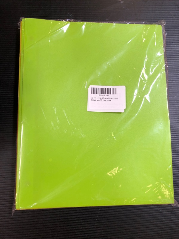 Photo 2 of Heavy Duty Plastic Folder with prongs - 6pcs ?Assorted Color 2 Pocket Folder with Card Slot for Letter Size Paper