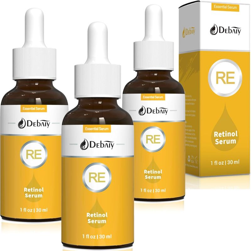 Photo 1 of DEBAIYIYA DEBAIY 3 Pack Retinol Serum for Face Moisturizing Anti Aging Serum Anti-Wrinkle for Skin -(1fl.oz|30ml)
