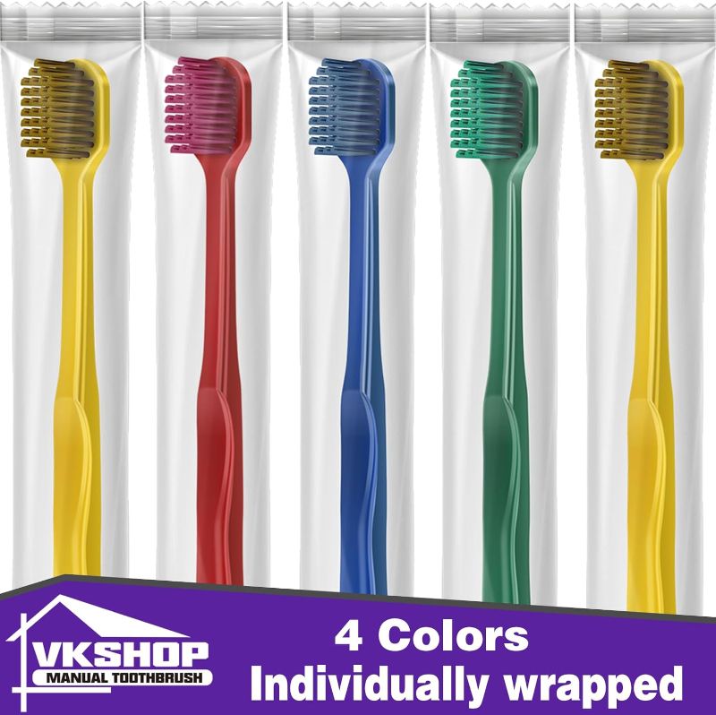 Photo 1 of 100 PACK Bulk Disposable Toothbrushes
