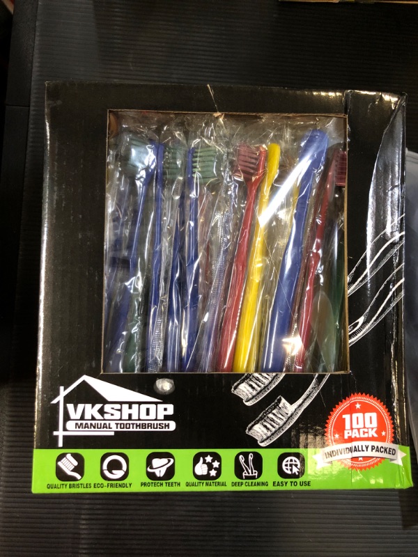 Photo 2 of 100 PACK Bulk Disposable Toothbrushes